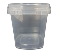 DOK1195 Conception Spéciale 1LT Couvercle de Contenant IML en Plastique PP Anti-effraction Imprimé Offset pour Emballage Alimentaire Beurre Yaourt Tabac