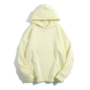 เสื้อมีฮู้ดผ้าคอตตอนมีฮู้ดโอเวอร์ไซส์ผ้าคอตตอนพิมพ์ลายโลโก้ตามสั่งสำหรับผู้ชาย - Product Image 2