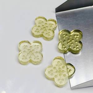 พลอยควอตซ์เลมอนธรรมชาติแกะสลักรูปดอกไม้ ขนาด 14 มม. สำหรับทำเครื่องประดับ - Product Image 4