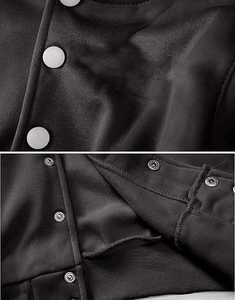 Chaqueta Varsity Personalizada para Mujer, 100% Algodón Ecológico, Reversible, Estilo Béisbol, Alta Calidad, Invierno, OEM, ODM - Product Image 4