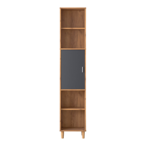 Estantería alta de 5 niveles de nuevo diseño con estantería de almacenamiento de exhibición de 1 puerta - Product Image 4