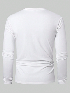 T-shirts pour hommes personnalisés en coton 100% à manches longues, de haute qualité, à la mode, vente en gros à bas prix, t-shirt personnalisé - Product Image 2