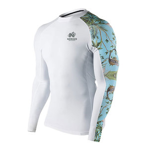 Camiseta Deportiva Rash Guard para Hombre, Diseño Moderno, Color Personalizado, Mangas Largas, Transpirable, Ecológica, de Secado Rápido, Spandex/Poliéster, con Logotipo - Product Image 2