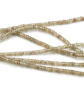 Zircon brun doré naturel facetté rond, coupe diamant, haute qualité, perles de micro CZ de 2-3 mm, certifié par un tiers - Product Image 3