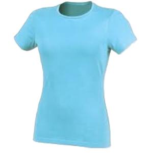 Logo personnalisé 100% T-shirt en coton biologique pour femmes coupe ample col rond court respirant et séchage rapide été Style décontracté - Product Image 4
