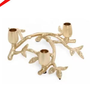 Bougeoir de luxe au design floral pour table à manger de mariage et décoration d'éclairage d'église - Product Image 2