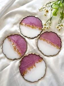 Personalized Precious <b>Coasters</b> <b>Sets</b> for Home Enamel High Resin Cups <b>Placemats</b> Resin Coffee <b>Coasters</b> - Product Image 4