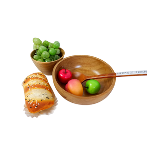 ชามไม้อะคาเซียชามสลัดไม้ชามขนาดใหญ่สำหรับเครื่องครัวจากผู้ผลิตเวียดนาม - Product Image 6