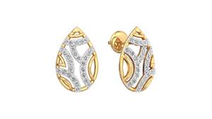 Collier et boucles d'oreilles luxueux en or 14k et diamants parures de bijoux pour femmes et filles - Product Image 2