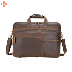 Porte-documents en cuir véritable de haute qualité imprimé sur mesure taille personnalisée avec fonction antivol pour un usage professionnel - Product Image 2