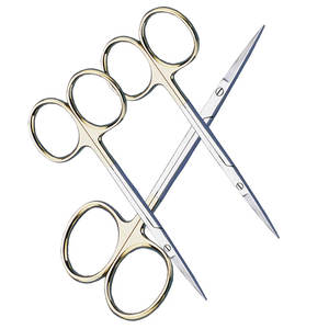 Lame courbe Instrument médical léger pansement chirurgical professionnel en acier inoxydable Ciseaux à iris Ciseaux à iris droits - Product Image 6