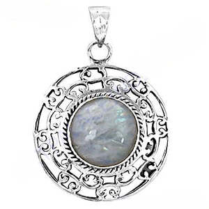 Collar con Colgante de Diamantes y Perlas Chapado en Platino y Rodio para Mujer - Cadena de Plata 925 con Baño de Oro de 18K - Product Image 2