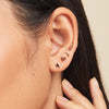 Joyería de Titanio F136 de Lujo para Oreja, con Parte Trasera Plana en Forma de Estrella, Certificada G23 ASTM, con Diamante como Piedra Principal - Product Image 5