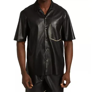 เสื้อหนังสำหรับผู้ชายแบบลำลอง - Product Image 5