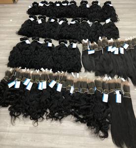 Vente en gros de paquets de cheveux d'usine trame naturelle soyeuse lisse facile à faire des perruques extension de cheveux bruts vietnamiens - Product Image 3