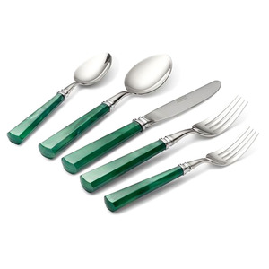 Ensemble de couverts de style occidental à poignée faite main en acier inoxydable poli argent plat pour la maison mariage hôtel - Product Image 2
