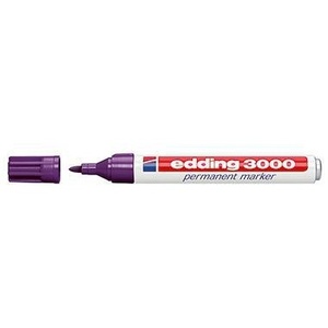 Rotulador Edding 3000 Morado, Tamaño 1.5-3mm, Tinta Duradera y de Larga Duración - Product Image 1