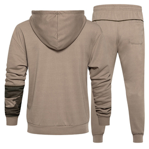 Ensemble de vêtements de sport pour hommes, sweat à capuche et pantalon, survêtement de jogging deux pièces, tenue de sport, combinaison d'entraînement, mode décontractée, logo personnalisé - Product Image 2