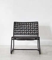 Chaise longue contemporaine en fer noir pour usage intérieur/extérieur dans la chambre, la salle à manger, la cuisine, le salon et le bureau par WB INC INDIA