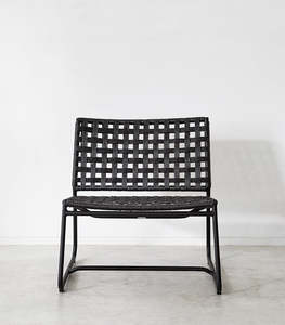 WB INC INDIA-Silla de descanso contemporánea de metal negro para uso interior/exterior en comedor, cocina, sala de estar y oficina - Product Image 2