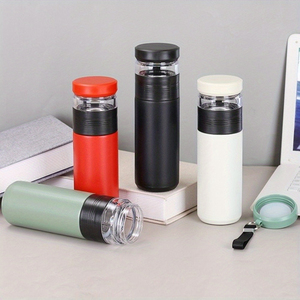 450ml 16oz Stainless Steel Vacuum Insulated Tea Infuser <b>Bottle</b> Leakproof Travel <b>Thermos</b> with Removable Filter - Product Image 6