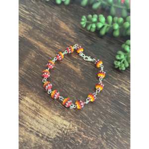 Navajo Style Ball-Shaped Sterling <b>Silver</b> Beaded <b>Bracelet</b> Freshwater Pearl Gold Rose Gold Plating Ethnically Ethnic for Gifts - Product Image 4