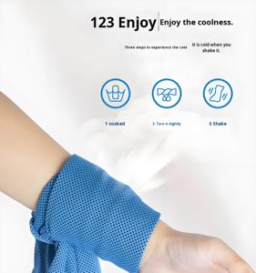 Biểu Tượng Tùy Chỉnh Hình Vuông Mồ Hôi Hấp Thụ Các Tính NĂNG Nhanh Chóng Khô Tập Thể Dục Băng Lụa Làm Mát Thể Thao Khăn Cho Phòng Tập Thể Dục Tập Thể Dục - Product Image 4