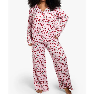 ชุดนอนแขนยาว2ชิ้นสำหรับผู้หญิงชุดนอนใส่นอนใส่สบาย - Product Image 6