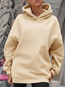 Sudaderas con Capucha para Mujer, Nuevas, de Alta Calidad, de Felpa, Estilo Holgado, Diseño Casual, Coloridas, Transpirables, para Invierno - Product Image 6