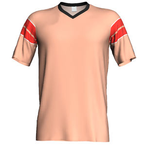 Cómodo uniforme de fútbol elaborado con camiseta de fútbol de alta calidad y pantalones cortos elásticos adecuados para sesiones de entrenamiento - Product Image 1