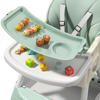 Vente en gros de chaise d'alimentation pour bébé chaise haute de repas pour bébé 4 en 1 chaise haute multifonctionnelle pour bébé