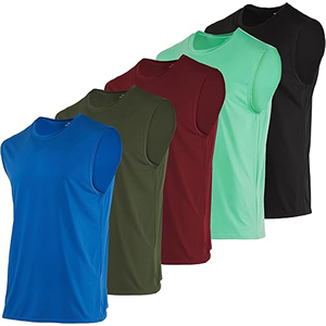 Haute qualité personnalisé hommes débardeur séchage rapide respirant grande taille gilet de sport confortable sans manches vêtements de sport Polyester/coton - Product Image 1