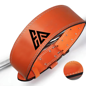 Ceinture de soutien de taille en cuir de vachette ceinture de puissance de gymnastique Logo personnalisé ceintures d'haltérophilie de musculation à vendre - Product Image 1