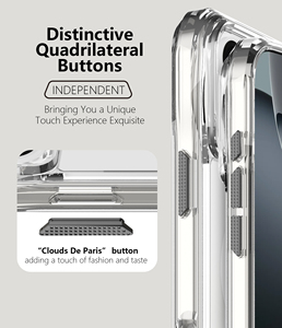 เคส TPU PC ใสรูปสี่เหลี่ยมที่โดดเด่นสำหรับ iPhone 17 PRO MAX กรอบป้องกันแบบใสสไตล์สปอร์ตกันกระแทก - Product Image 3