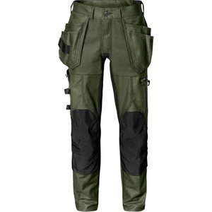 Pantalon de travail cargo robuste avec logo personnalisé pour hommes, genouillère multi-poches, pantalon de survêtement de construction, pantalon de travail imperméable et bon marché - Product Image 5