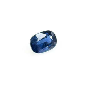 Saphir bleu naturel non traité de Bangkok 3,02 carats, taille émeraude, pierre précieuse brute, matériau opale avec couleur violette - Product Image 3