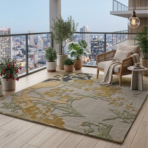 Tapis en laine tuftée haut de gamme avec détails tridimensionnels pour les intérieurs de boutiques et la décoration de sols haut de gamme - Product Image 2