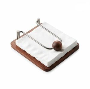 Porte-serviettes en bois naturel d'usine directe, boîte à mouchoirs, personnalisé, salon, bureau, comptoir de réception, au meilleur prix - Product Image 5