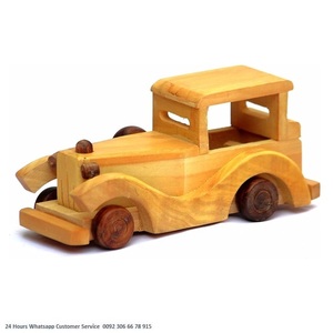 โมเดลรถไม้งานฝีมือทำจากไม้ที่หรูหราในการตกแต่งห้องของคุณ - Product Image 2