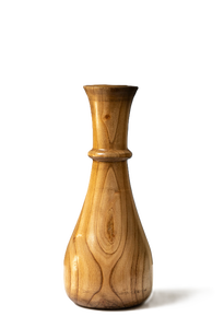 Jarrón de Madera de Acacia Estilo Vintage Hecho a Mano, Cuello Alto y Estrecho, Forma Personalizable para Decoración de Estantes Orgánicos y Decoración de Mesa - Product Image 4