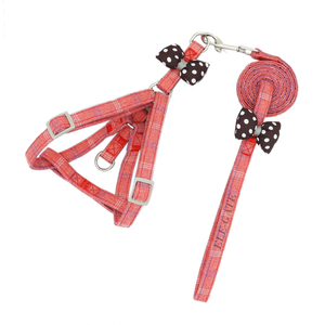 Harnais-gilet de luxe en polyester à motif écossais uni pour chats, respirant, style simple, disponible en tailles M, S, L, XL - Product Image 4