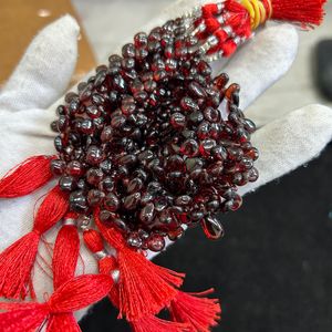 ลูกปัดเฮสโซไนต์การ์เนตทรงหยดน้ำไล่เฉดสี ขนาด 5.5-6 มม., ลูกปัดเฮสโซไนต์การ์เนตทรงหยดน้ำเรียบ, ลูกปัดเฮสโซไนต์การ์เนตทรงหยดน้ำไล่เฉดสี - Product Image 1