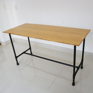 BFPB003-140x60cm Bamboo Pipe <b>Desk</b> Computer <b>Desk</b> with Unique Pipe Legs - Product Image 4