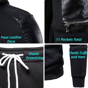 Chándal de Invierno para Hombre de Alta Calidad al por Mayor, 100% Algodón, Impresión Personalizada, Sudadera con Capucha de Manga Larga, Pantalones para Correr y Trotar - Product Image 6