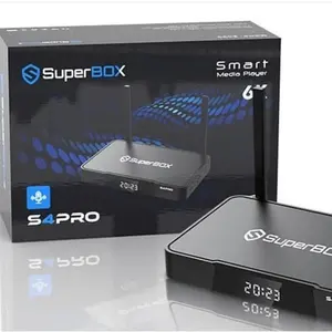 Superbox S4 Pro Android 9.0 Quad-Core ARM cortexx-a53 Dual Band (2.4G + 5G) jaringan RJ45 10 100M 4.1