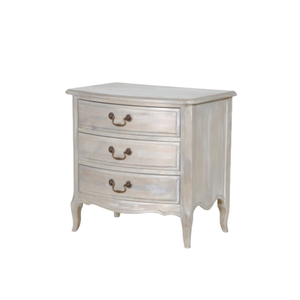 Meubles de salon français à prix de gros Table d'appoint ancienne Table d'appoint à trois tiroirs en bois massif Armoire de rangement en bois - Product Image 1