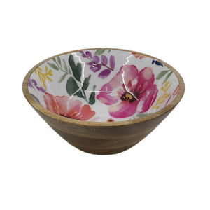 ชามเสิร์ฟทำจากไม้ทรงกลมทำจากไม้เคลือบสำหรับบ้านและโรงแรมเครื่องใช้บนโต๊ะอาหารและขนมขบเคี้ยวเป็นมิตรต่อสิ่งแวดล้อมใหม่ล่าสุด - Product Image 2