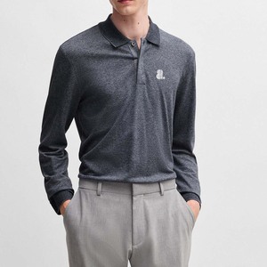 Nueva Camisa de Primavera para Hombre, Casual, Transpirable, de Fibra de Bambú, con Dos Botones, Tela Jersey con Estampado Personalizado - Product Image 1