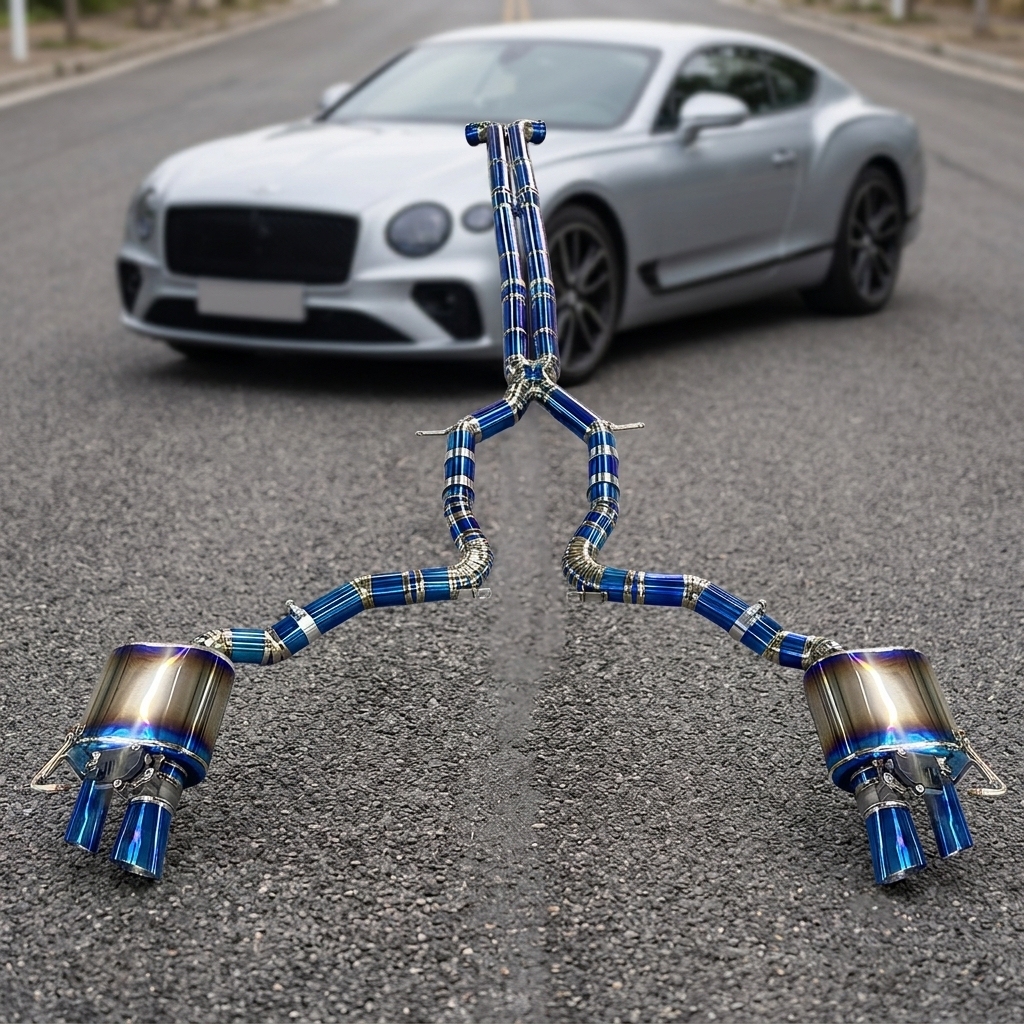 VantaFlow Titanium Catback Exhaust System for Bentley Continental GT V8 / V8 S 4.0T 2012-2025 Electronic Valve Exhaust With Mufflers