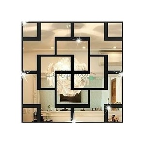 3D Acrylic Diamond Mirror <b>Wall</b> Stickers | Modern Vertical Geometric Art <b>Decal</b> Living Room Bedroom Decor Customized Handmade - Product Image 3